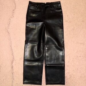 Wilfred Leather Pants in Black